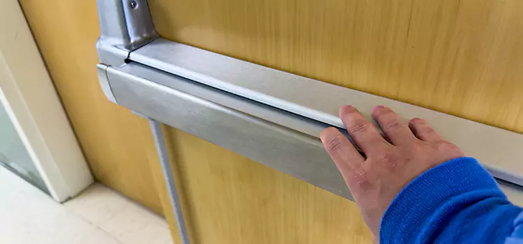 Installing a Push Bar on a Door Benton